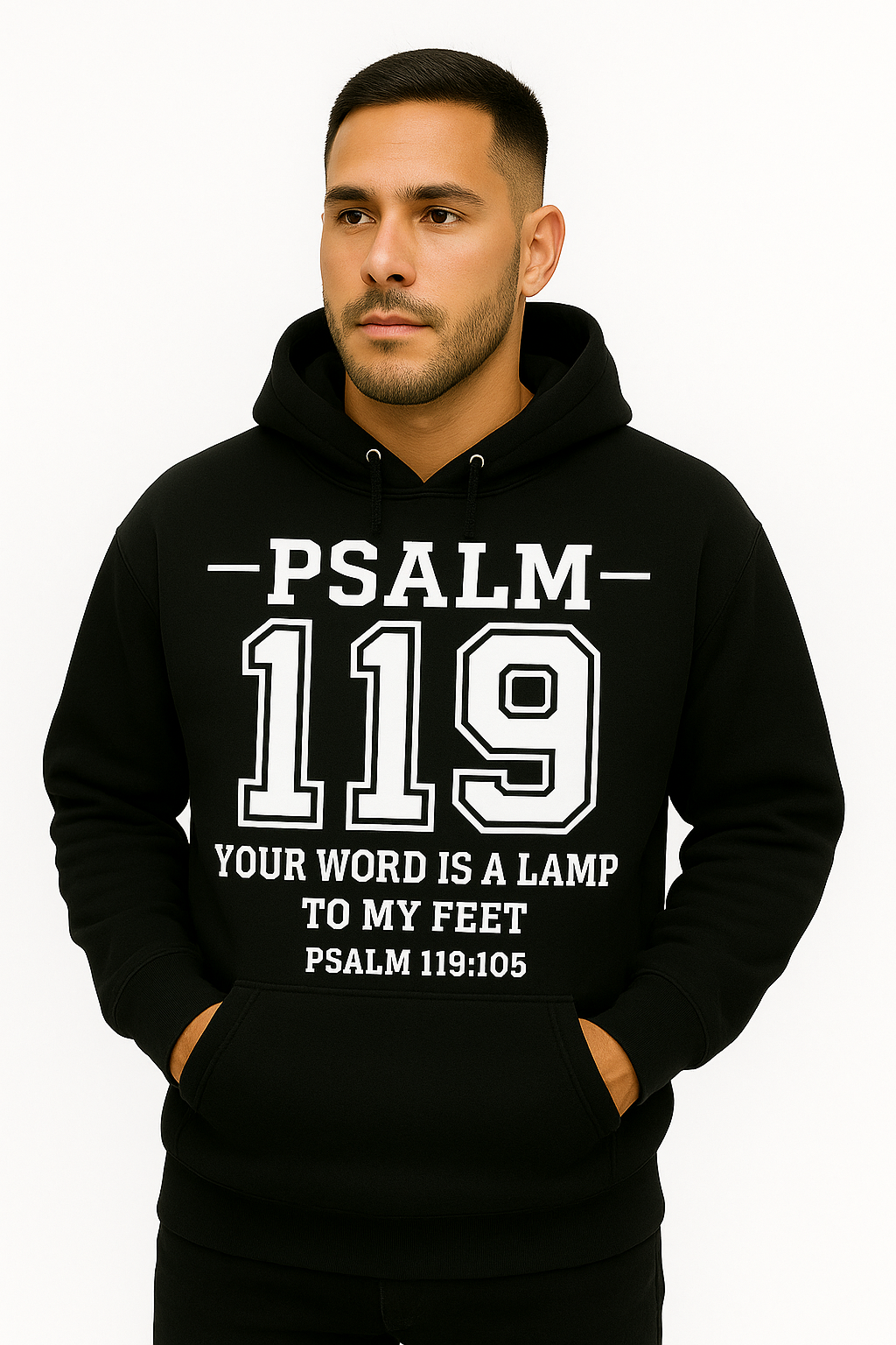 PSALM 119:105 Black Hoodie